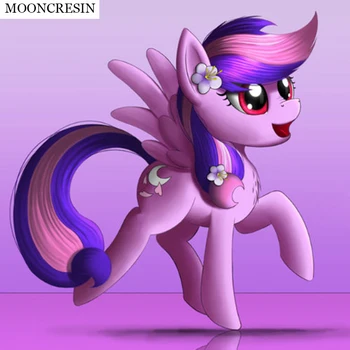 

5D Diy Diamond Painting Cross Stitch Crystal Needlework Diamond Embroidery Cartoon Pony Full Drill Decorative Painting Gifts
