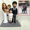 family 3 people doll figurine custom design home decor Anime wedding Toys Briday Diy Statue Personalized Custom sculpey Doll sta ► Photo 1/6
