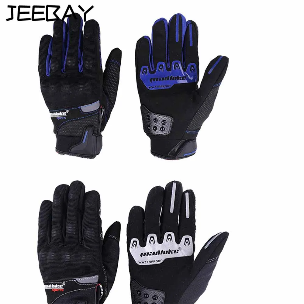 Нескользящие мотоциклетные перчатки с сенсорным экраном, ветрозащитные и холодные перчатки для мотокросса, защитное оборудование