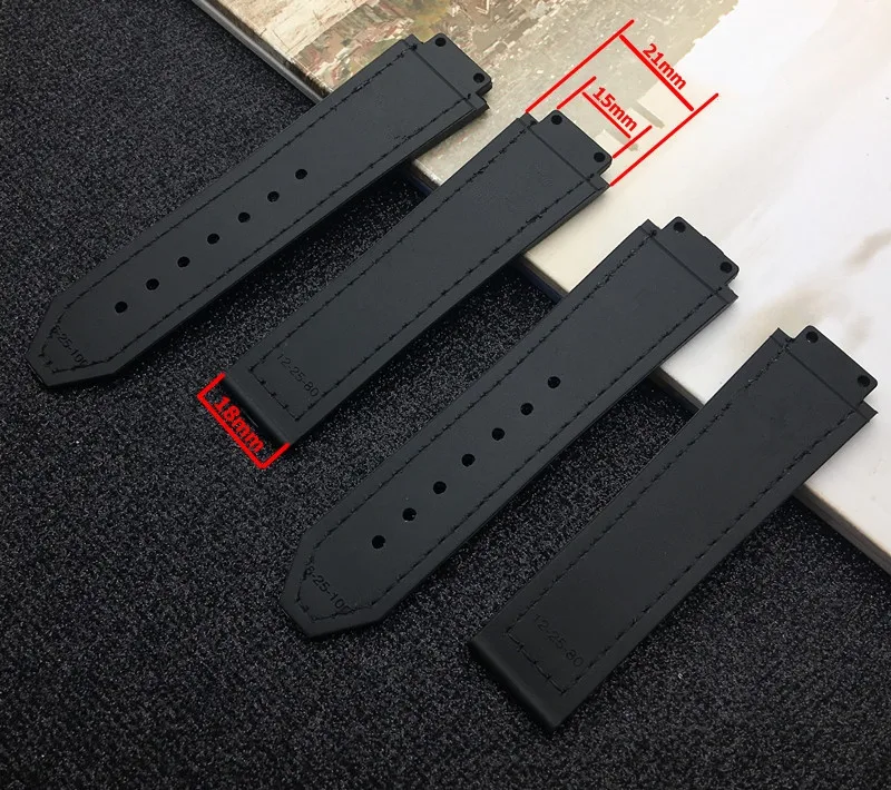 Ремешок для часов Hublot Женский брендовый кожаный резиновый силиконовый Браслет