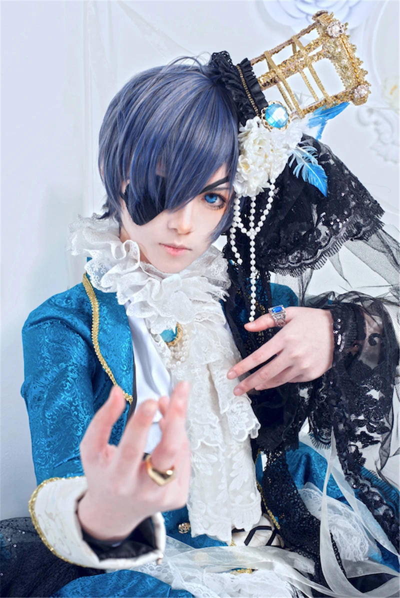 Ciel Phantomhive Black Butler Аниме Косплей Ciel Phantomhive Косплей Костюм ciel Illustrator Edition