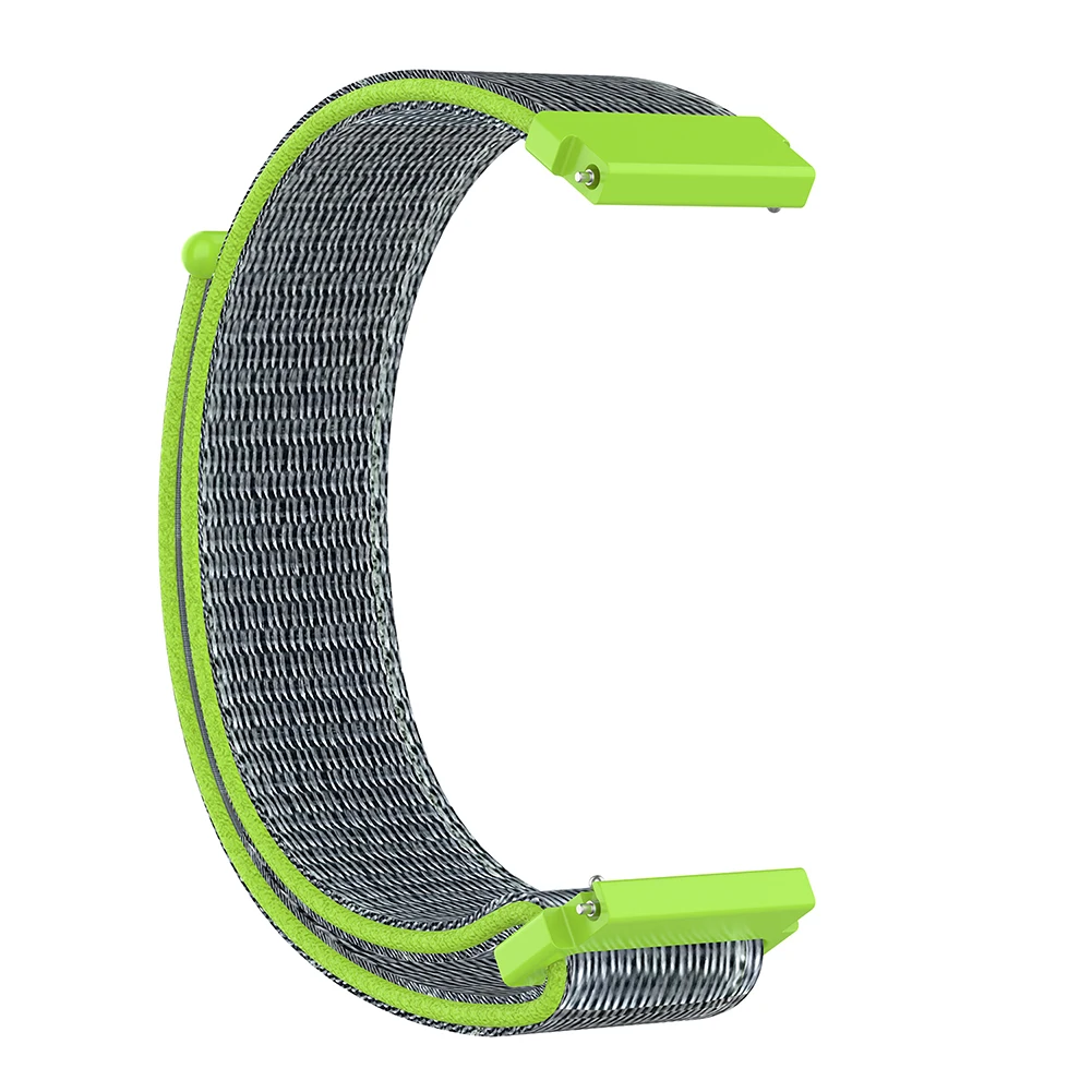 Green Blue Замените нейлоновые дышащие наручные часы с ремешком для Garmin Forerunner 245/245 M нейлоновый дышащий ремешок - Цвет: Green Blue