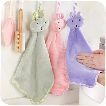 

Cartoon Rabbit small square scarf Purple household daily products family familiar article of everyday use