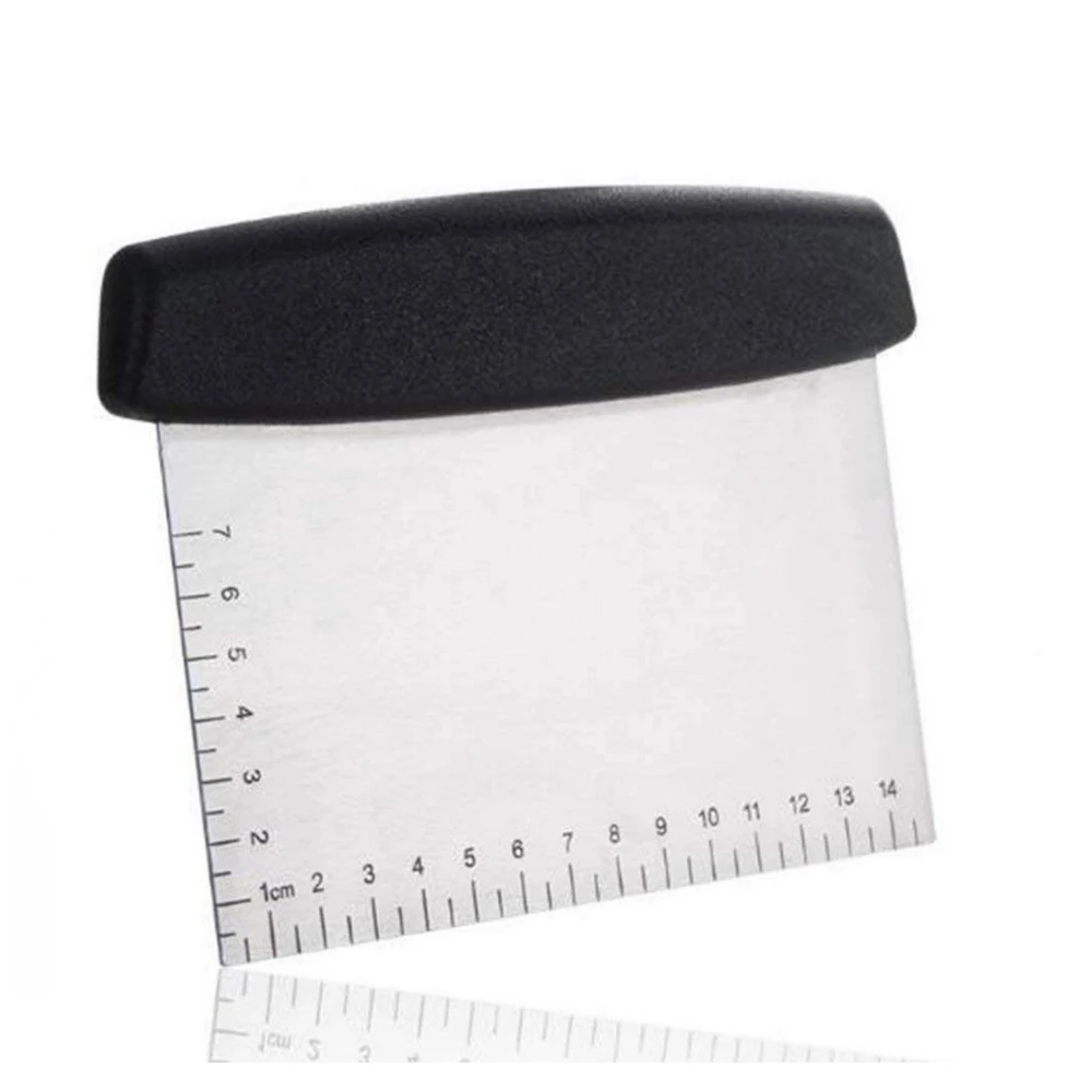 

1Pc Stainless Steel Metal Griddle Scraper Chopper Dough Cutter Bread Cutter Pizza Chopper Cutter Dough Chopper