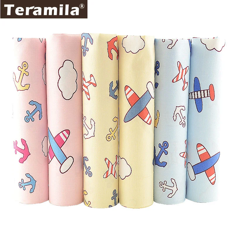 Teramila 6 шт./40 см x 50 четверть толщины комплект самолета хлопчатобумажная ткань