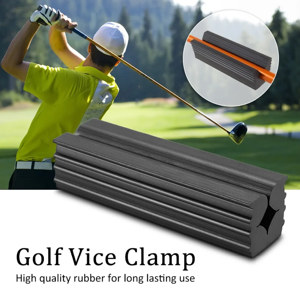 Free Shipping Golf grips Rubber golf vise Clamp Durable Golf Vice Clamps Lightweight Golf Shaft Grip Black Dropshipping