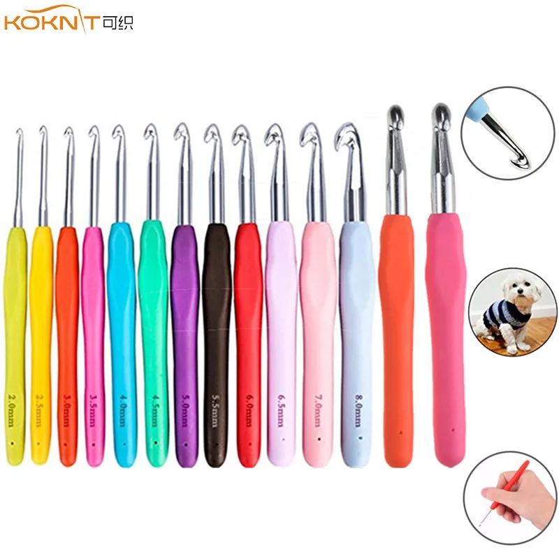 Koknit 1pcs Crochet Hook Mix Size 1.0mm To 10.0mm Soft Handle Knitting ...