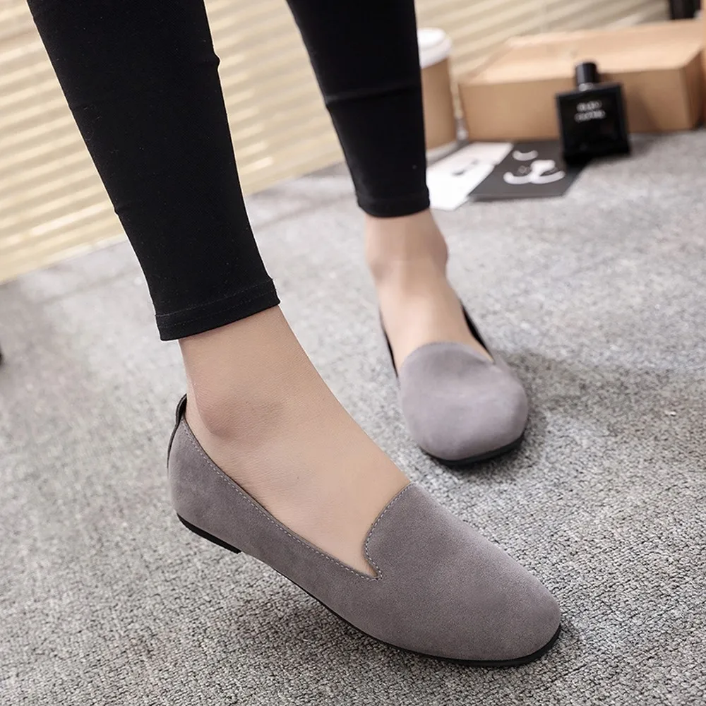 Women Ladies shoes woman Slip On Flat Round Toe Shallow Shoes Sandals Casual Soft Bottom Shoes zapatos de mujer Dropshipping