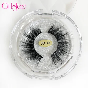 

23mm 3D Eyelashes Real Mink Eyelashes Long Thick False Lashes With Luxury Crystal Case Dramatic Eye lashes Makeup Tools Girlglee