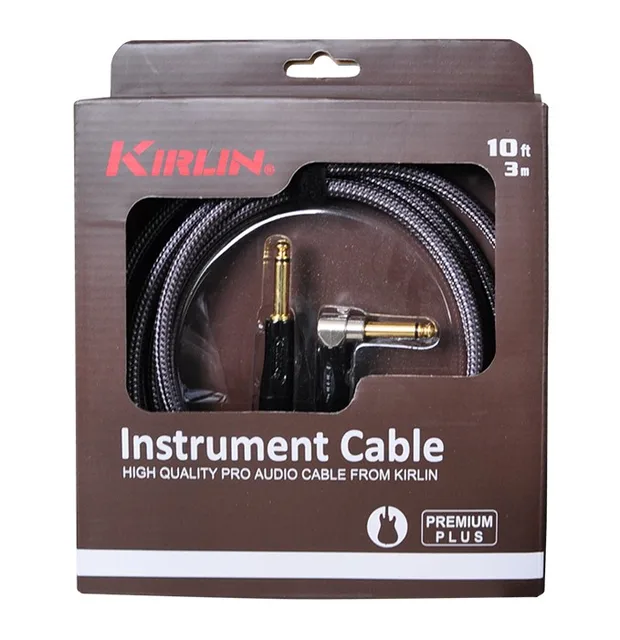 metálico como el desayuno Sinceramente Kirlin cable antiinterferencias de alta calidad, cable de 3M/6M, para  guitarra eléctrica, bajo, instrumento de cobre|instrument cable|electric  guitar cableguitar cable - AliExpress