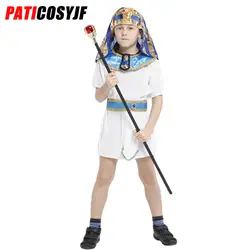 Carnival Classic дети Египетский Костюм фараона Хэллоуин вечерние Deluxe Ramses король Египет костюм для мальчиков
