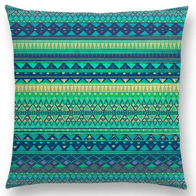 Хиппи в горошек, Boho Acqua Navajo Aiyana, декоративный узор, этнический принт, типи, Геометрическая полоса, чехол для подушки, чехол - Цвет: 2