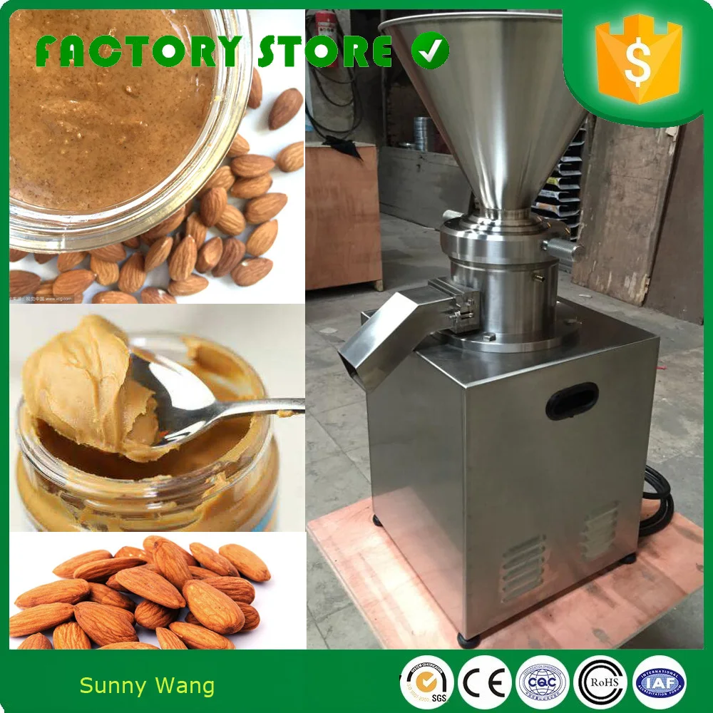 Almond butter cashew nut butter jam Peanut butter making machine production line colloid millin