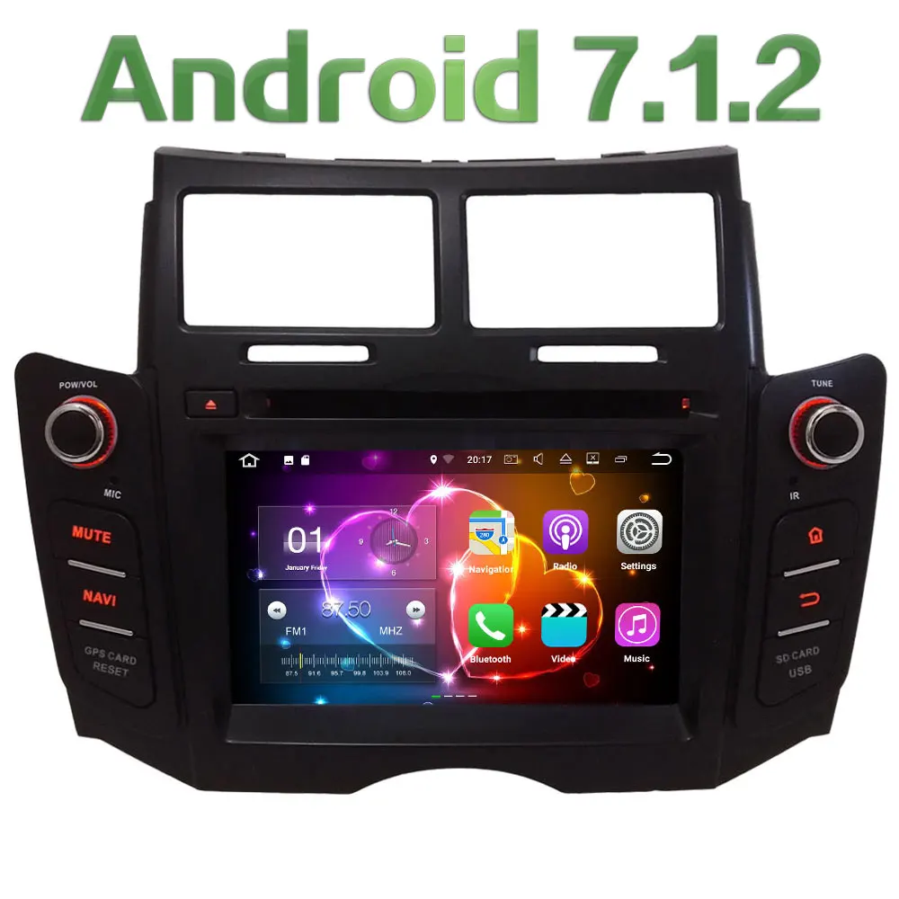 2GB RAM Android 7 1 2 Quad Core 4G DAB SWC BT Wifi font b Multimedia
