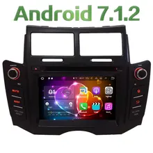 2GB RAM Android 7.1.2 Quad Core 4G DAB+ SWC BT Wifi Multimedia Car DVD Player Stereo Radio GPS Screen for TOYOTA YARIS 2005-2011