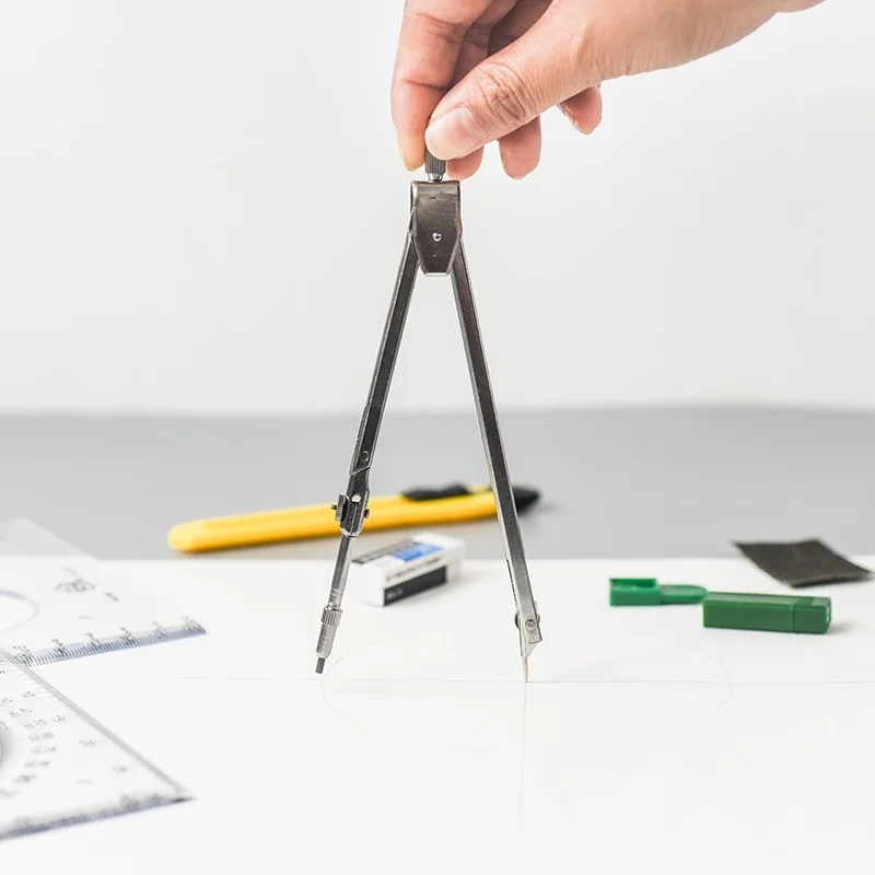 Hero Upgrade version of the drawing compass combination tool student degree angle ruler drawing Math set