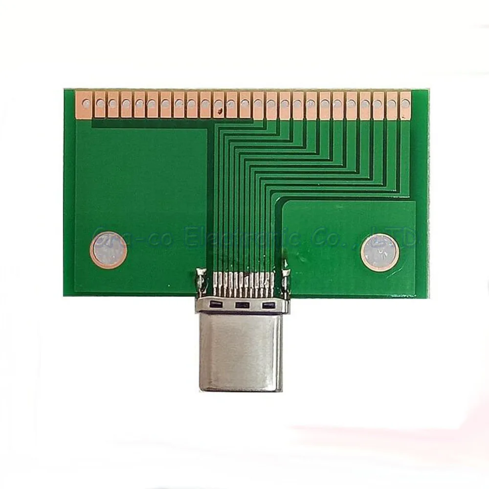 USB3.1 Тип C Штекерный разъем с печатной платой тестовая Плата USB 3 1 адаптером