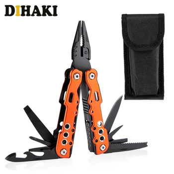 

11 in 1 Multi Tool Swiss Knife Pocket knife with holder Combination Pliers Metal Outdoor survival Folding blade Knife hand tools