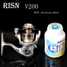 RISN v200 маленькие мини Рыболовные катушки размером с ладонь 6BB 5,2: 1 ледяные катушки, рыболовные приманки, колесо, маленькое спиннинговое колесо