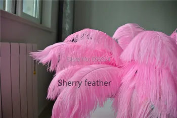 

100pcs 14-16inch light pink Ostrich Feather Plumes for wedding centerpiece home party table centerpiece wedding decor home decor