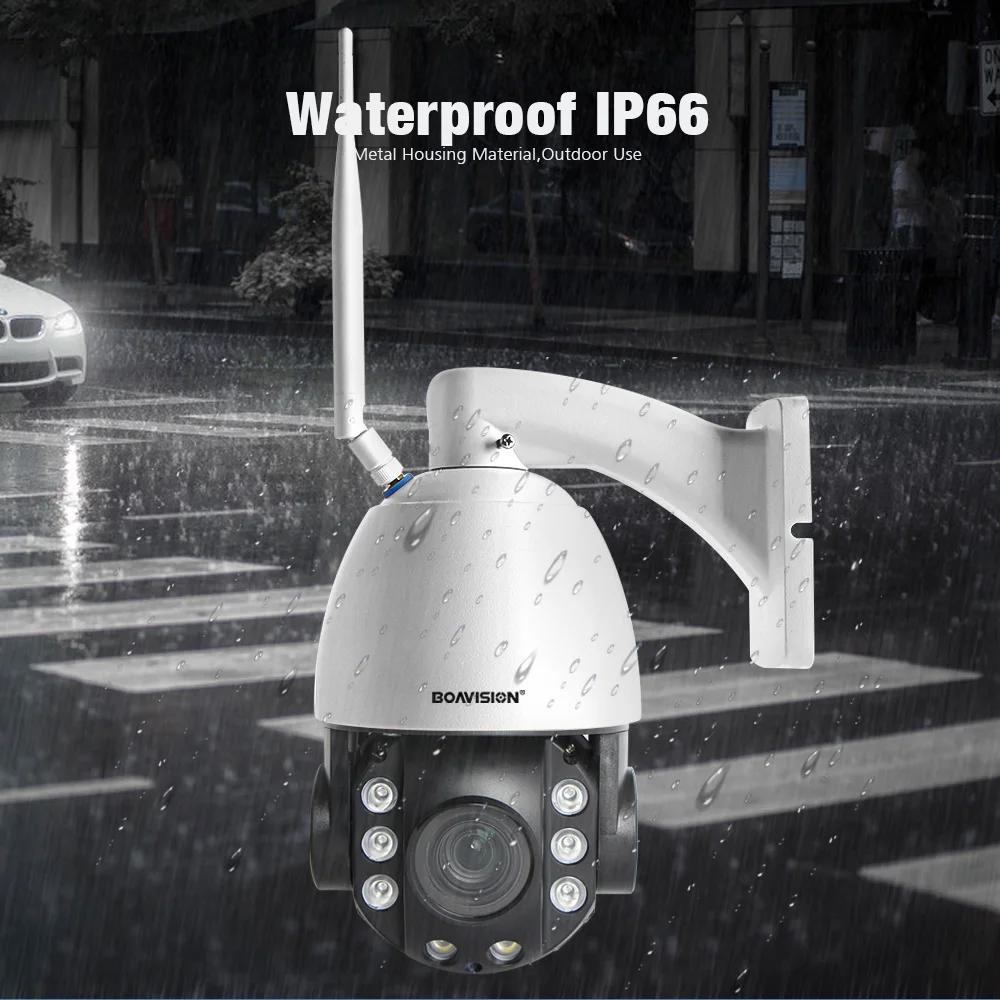 Flash Deal HD 2MP Wireless PTZ Dome IP Cam WIFI 10X / 20X Optical Zoom Outdoor Security Video CCTV Cam Two Way Audio White Light 80M IR 13