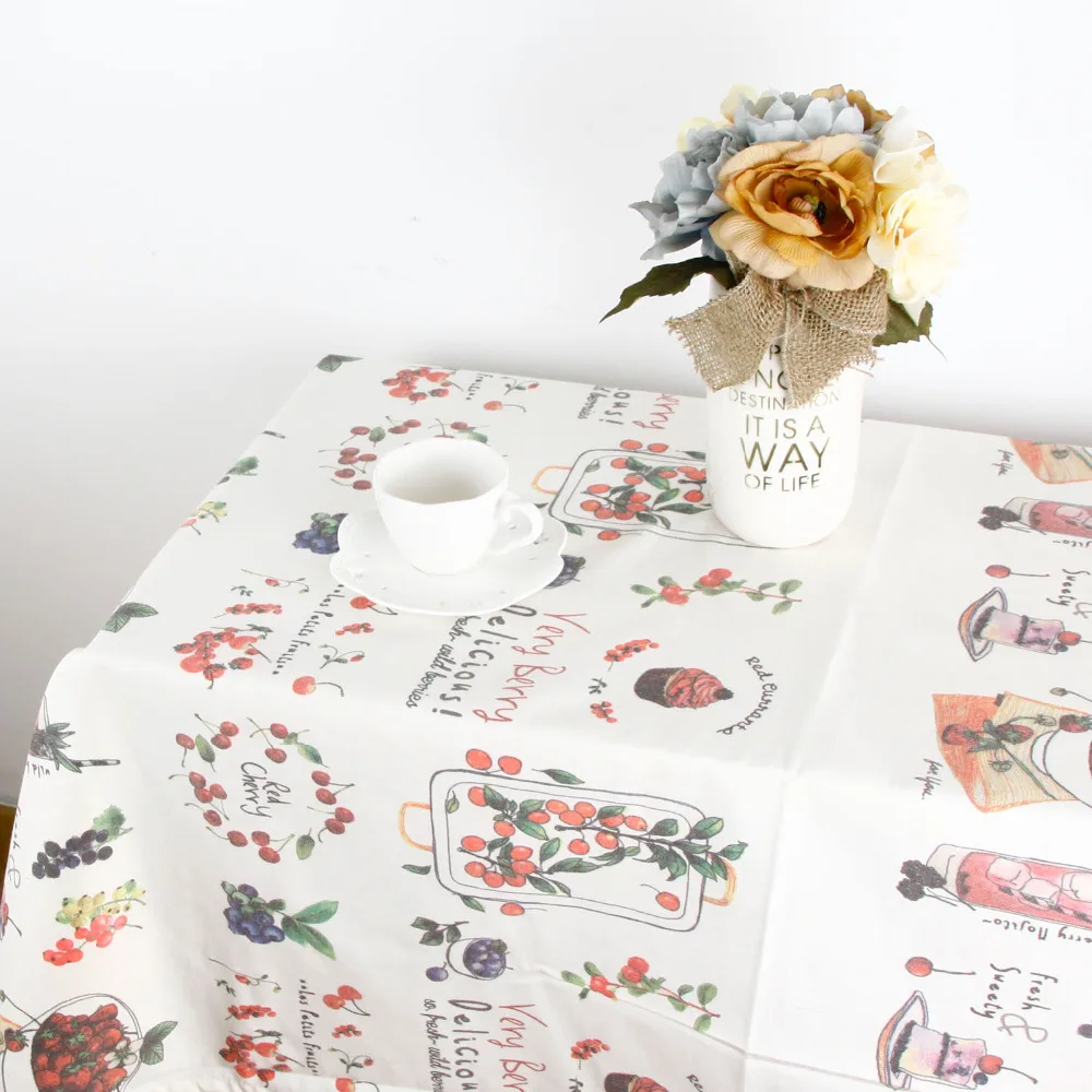 2017 New Arrival Tablecloth for Dinner High Quality Cotton Cloth Korean