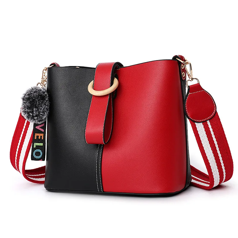 

Ladies Bag 2019 New Trend Casual Personality Fashion Handbag Fashion Shoulder Slung Bucket Bag Purses