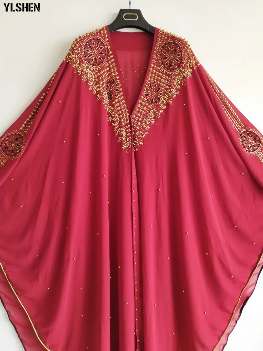 Super Size African Dresses for Women Luxury African Clothes Dashiki Diamond Hood Cape Abaya Dubai Robe Evening Long Muslim Dress 29