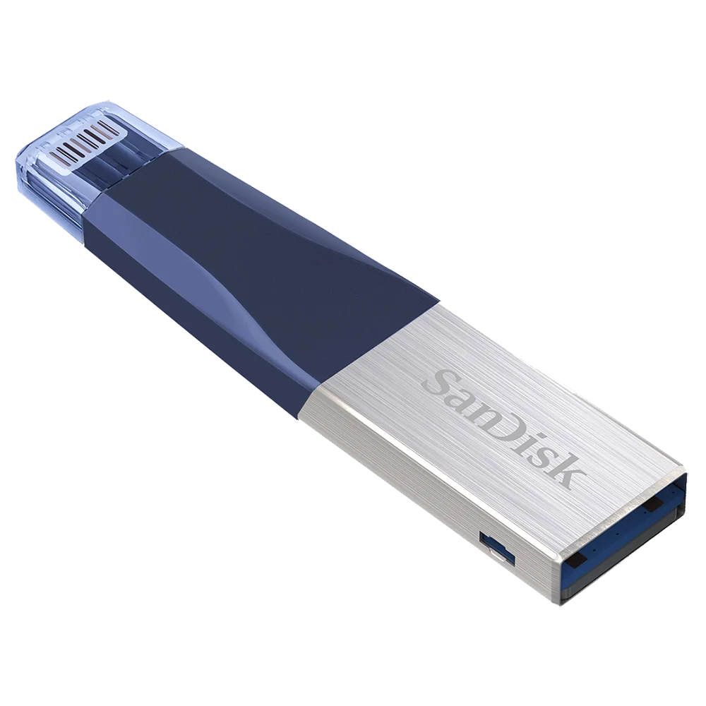 SanDisk USB Flash Drive iXPand OTG Lightning Connector Pen Drive USB 3.0 Pendrive 32GB 64GB 128GB MFi for iPhone Pink Blue Gray