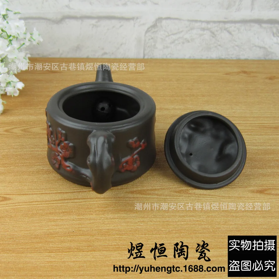 158 мл высококачественный фарфор исинский чайник Цзы-Ша плоский заварочный чайник ручной работы чайный набор кунг-фу чайники керамические, фарфоровые керамический набор подарок