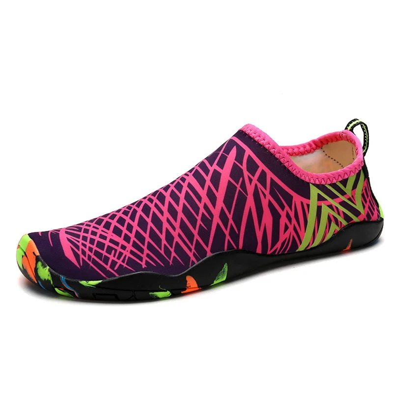 Weweya/; Мужская водонепроницаемая обувь; женские и детские кроссовки; обувь для плавания и бассейна; обувь для плавания; пляжная обувь для дайвинга; семейная пляжная обувь - Цвет: Rose A