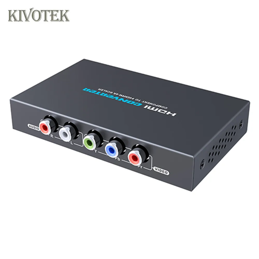 KIVOTEK Компонентный видео (YPbPr) к 4K HDMI скалер конвертер поддерживает высокий hdmi