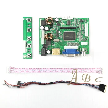 

10 Pcs HDMI VGA 2AV Audio Video Controller Board + 40 Pins Lvds Cable Kits for LP156WH2 B156XW02 1366x768 1ch 6 bit LCD Display