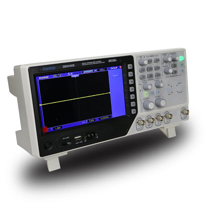 Hantek Oscilloscope Portable DSO4102S 2 Channels 100MHz USB Oscilloscopes Handheld LCD Digital