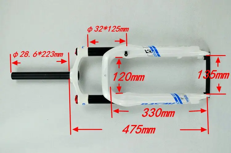 Велосипедная вилка pasak P33 2"* 4,0 мм вилка для воздушного велосипеда