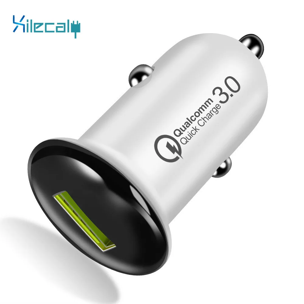 شاحن سيارة USB صغير للجوال هاتف لوحي GPS QC 3.0 سريع شاحن سيارة-شاحن سيارة واحدة USB مهايئ شاحن الهاتف في سيارة