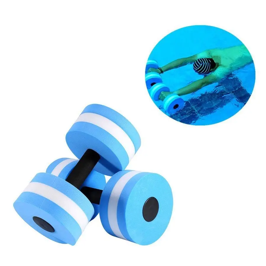 2 Pcs Sport Water Weight Aerobics EVA Dumbbell Meduim Aquatic Barbell