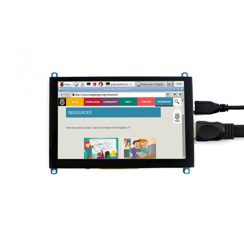 Raspberry Pi 5 дюймовый HDMI LCD 800x480 емкостный сенсорный экран ЖК дисплей поддержка BB Black