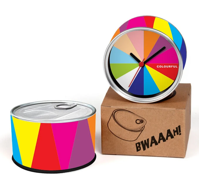 buy Seven Color Rainbow Designs Kitchen Fridge Magnets Wall Clocks Cheap Desk Table Function Clocks 2pcs a lot Free Shipping
