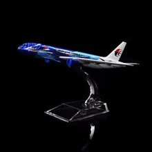 1: 400 16 см малайзийские авиалинии Boeing 777 металлическая модель