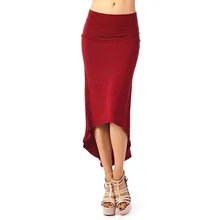 Женская летняя модная сексуальная новая однотонная хлопковая Асимметричная Европа и США Бабочка хвост юбка с завязкой на бедрах S3578