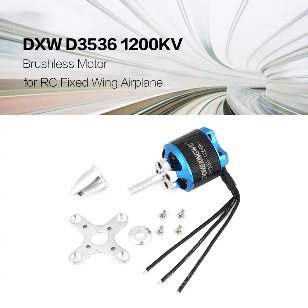 

DXW D3536 1200KV 2-4S Brushless Motor for RC FPV Fixed Wing Airplane Aircraft 2000mm 2M Skysurfer FPV Glider Plane Spare Parts