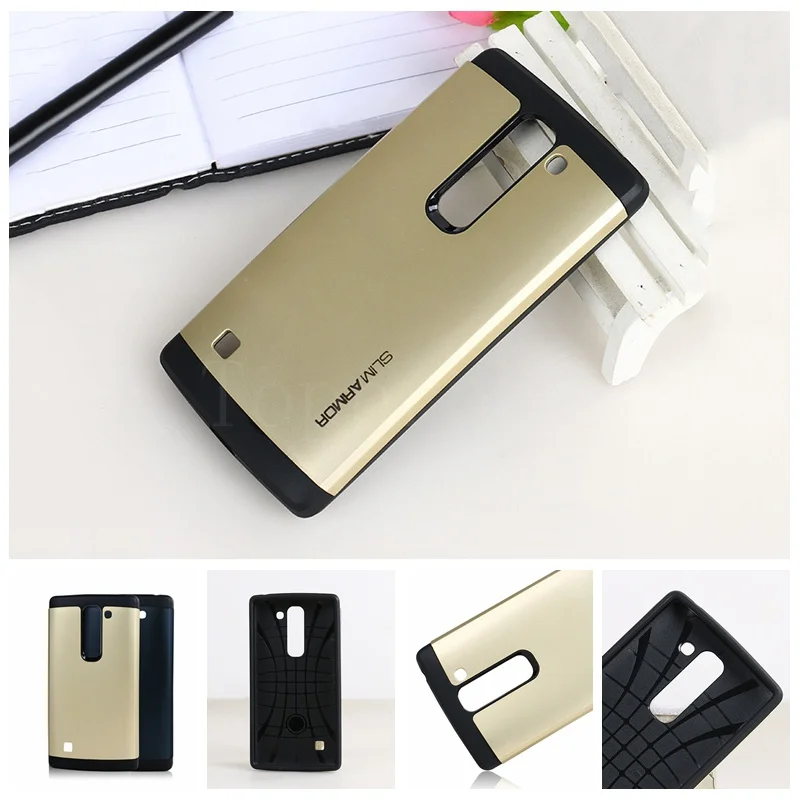 

New style Anti-knock SLIM ARMOR Case For LG Spirit C70 4.7" cell phone protective silicone cover for LG C70 13th +1pcs Film free