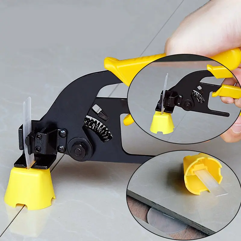 Tile Leveling System Kits 50 Caps 100 Clips 1 Wall Pliers Plastic Floor Wall Space Spacers Tools Leveler Flat For Leveling Til