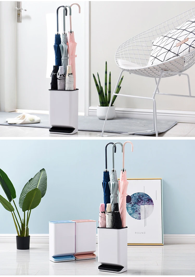 ABS Umbrella Storage Holders Racks Bumbershoot Organizer Drainer Shelves Sundries Case Box Shelf Container Accessories Supplies