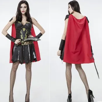 

Fantasia Woman Ancient Greek Goddess Athena Cosplay show cloth Halloween Warrior Gladiator Costume Holiday Festival parade dress