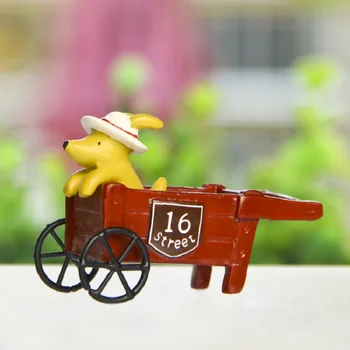 

New Groceries Puppy & Stroller Garden Art Vase Action Figures Toys Children DIY Creative Micro Garden Landscape Decoration Props