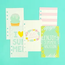 Новое поступление Лето; мороженое Dokibook сепаратор страниц A5 A6 A7 свободные разделитель листов страниц