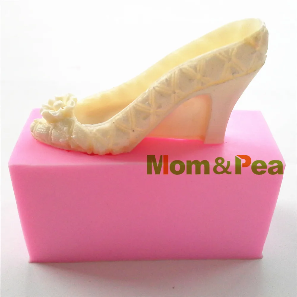 Mom & Pea 0952 Бесплатная доставка Женская силиконовая форма для обуви украшение торта