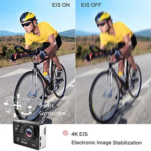 Экшн камера Eken H6s Wi Fi 4k 30fps Ultra HD с чипом Ambarella A12 Водонепроницаемая мини для GoPro 30 м